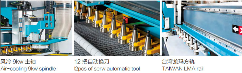 SYS-S12L直排加工中心带自动贴标